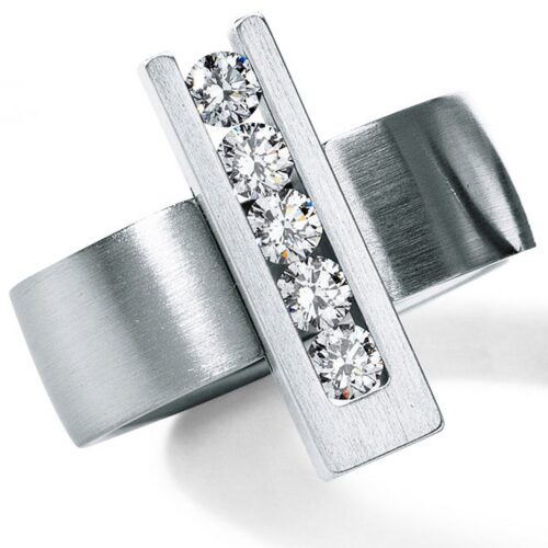 HUMPHREY DIAMANTRING NY 7mm  EDELSTAHL - DTR1470-5xBt10-55