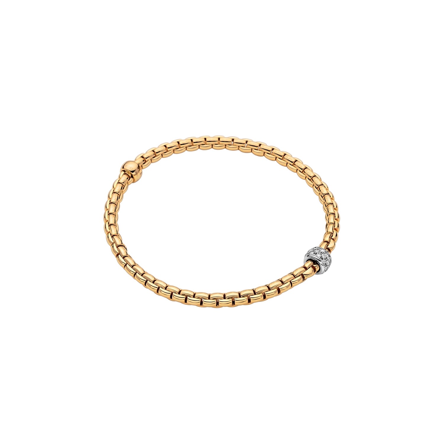 FOPE ARMBAND FLEX'IT EKA TINY MIT DIAMANTEN - 73301BX_PB_G_XBX_00L