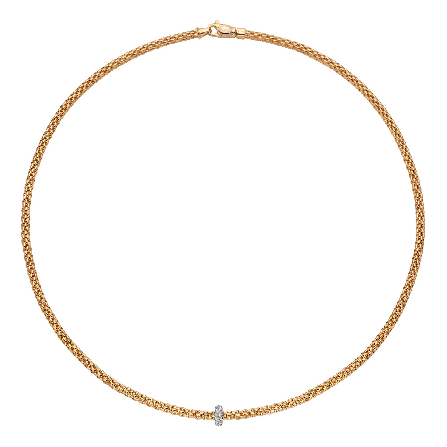 FOPE COLLIER FLEX’IT PRIMA MIT DIAMANTEN - 74508CX_BB_G_XBX_043