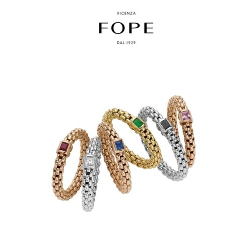 FOPE RING SOULS FLEX'IT MIT SAFIR - 09E08AX_B2_R_XRX_00S
