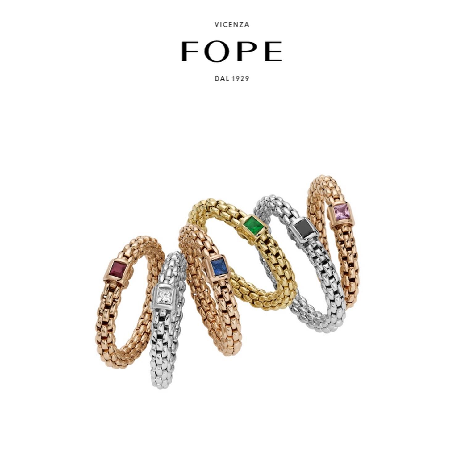 FOPE RING SOULS FLEX'IT MIT SMARAGD - 09E08AX_B6_W_XBX_00M