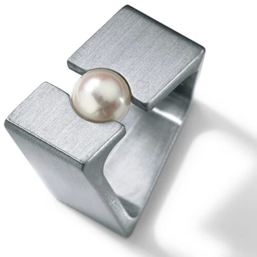 HUMPHREY PERLRING RHOMBOID 11 MM, EDELSTAHL - PRHOM11-W6-5-56