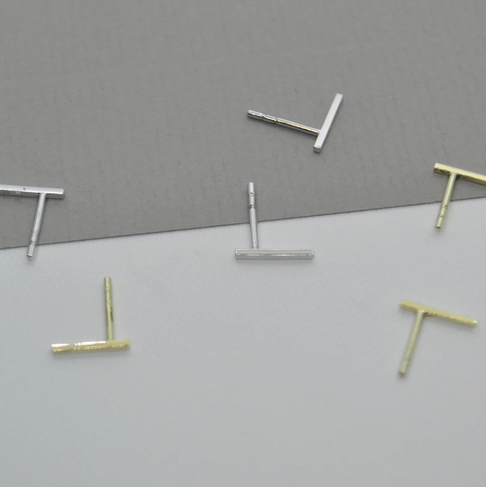 DOPPELLUDWIG EINZELNER OHRSTECKER "SCHRAFFIERT" - DL-O-SCHRAFF-EINZ-G5