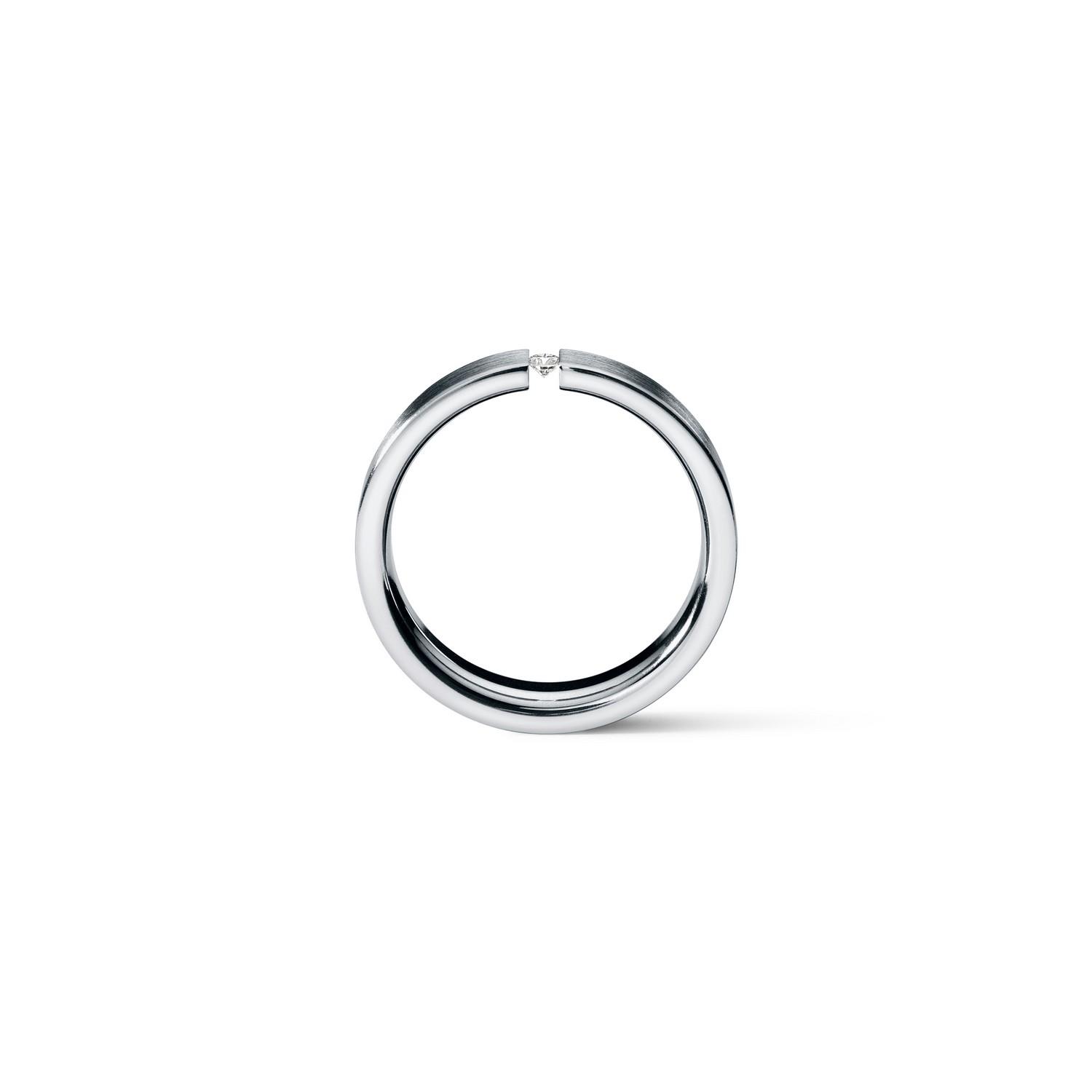 HUMPHREY DIAMANTRING SLIMLINE GERADE 4,5 MM, EDELSTAHL - DTR148-BT03-54