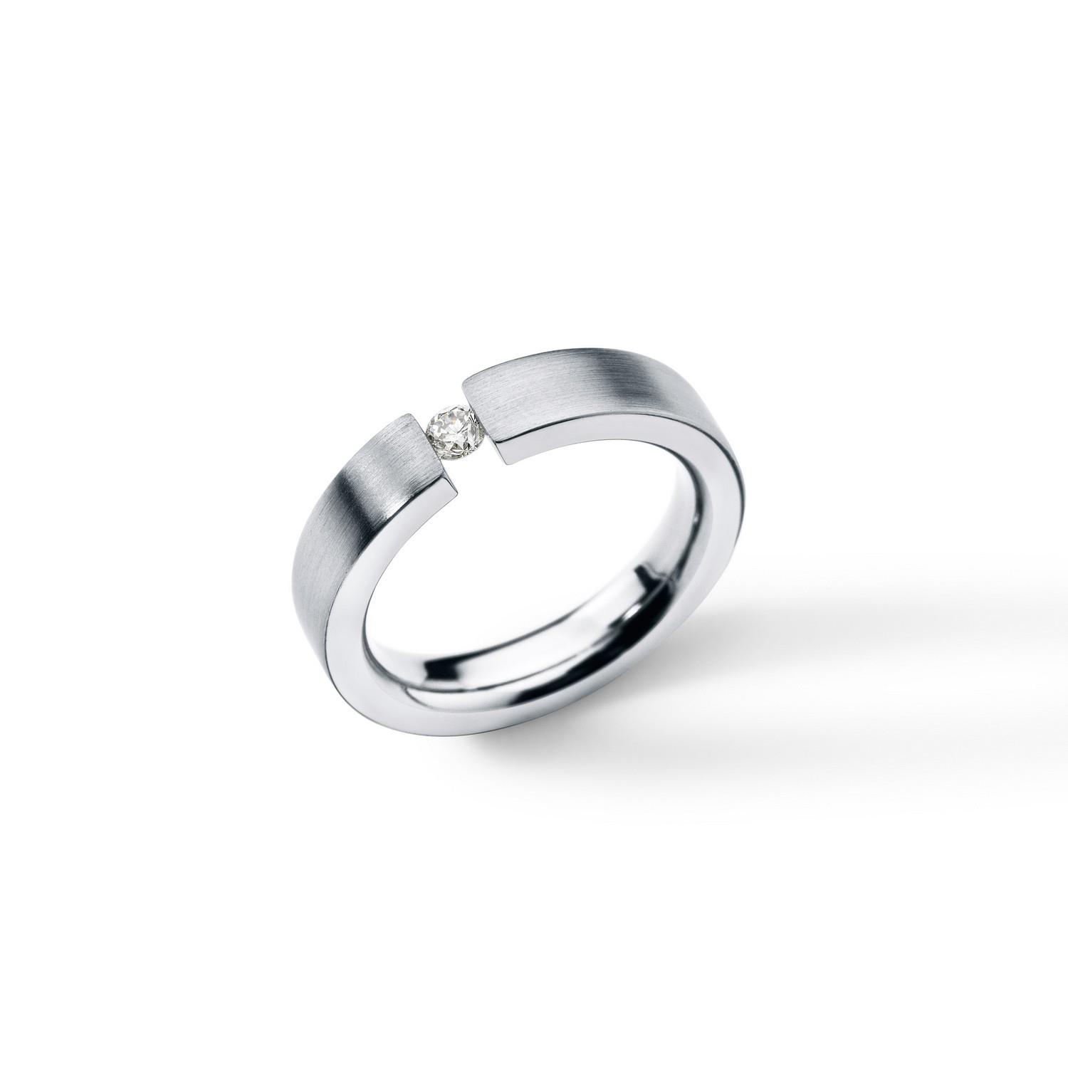HUMPHREY DIAMANTRING CLASSIC GERADE 4,5 MM, EDELSTAHL - DR145-Bt10-55