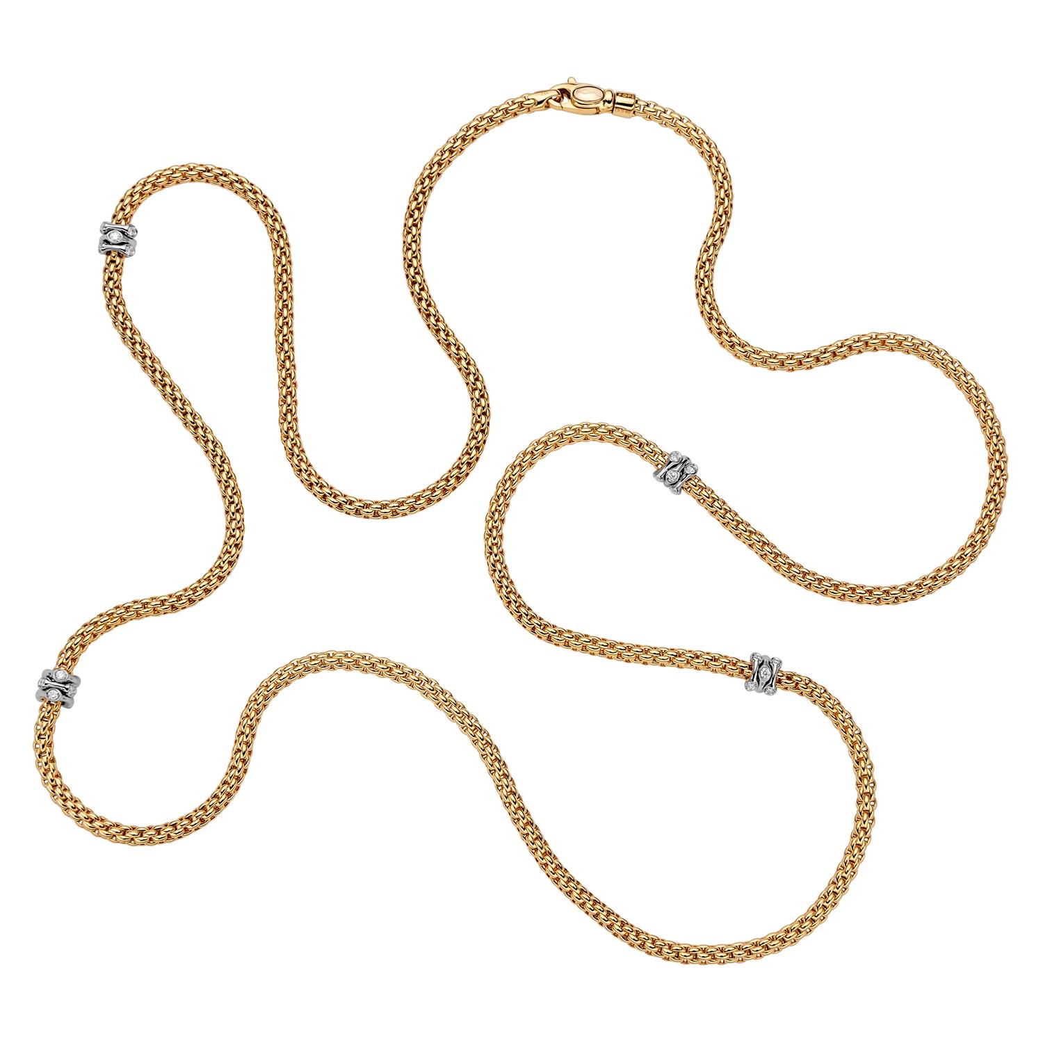 FOPE COLLIER MIT DIAMANTEN - 741C-BBR-YW-800
