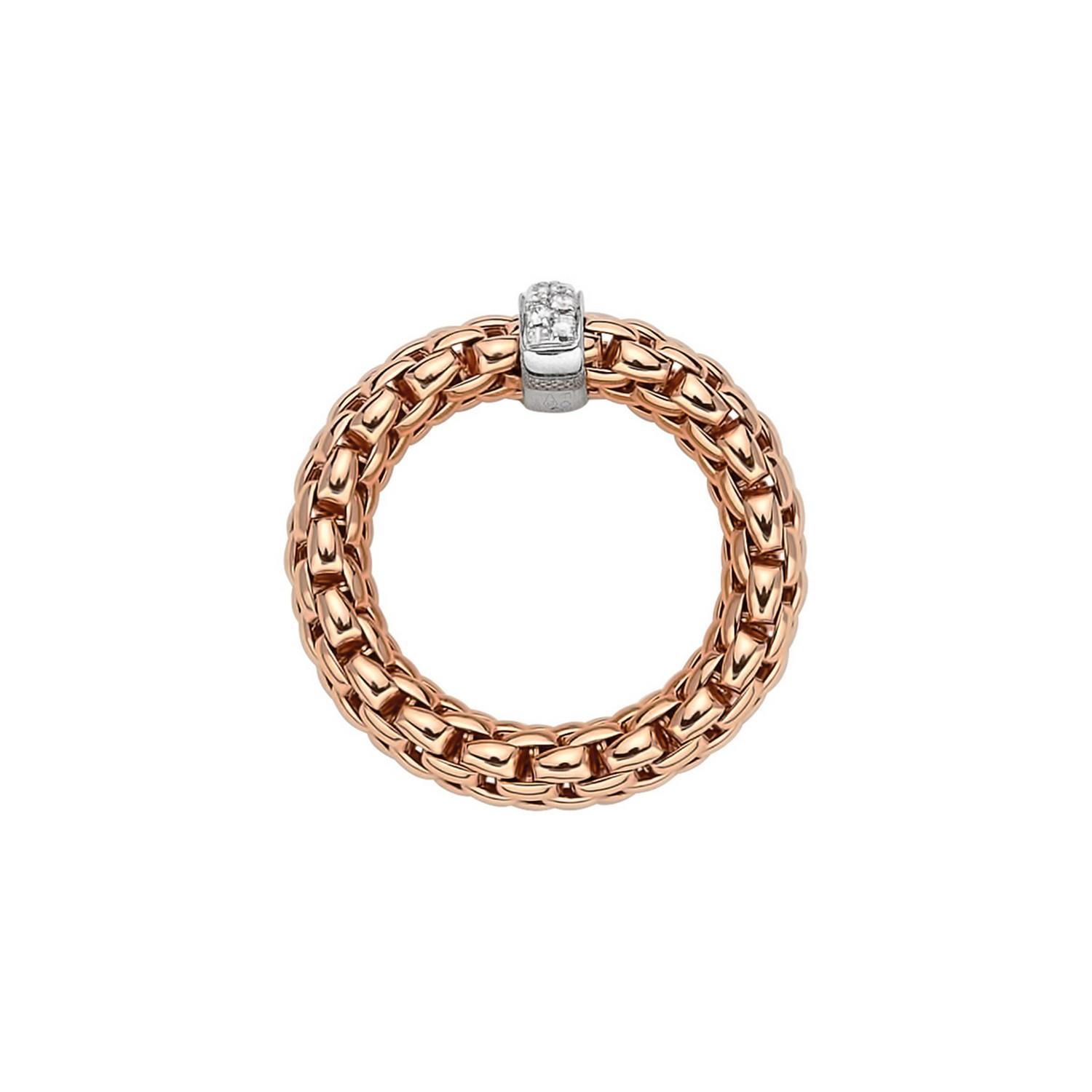 FOPE RING FLEX'IT VENDÔME MIT DIAMANTEN - AN559-BBRS-RW