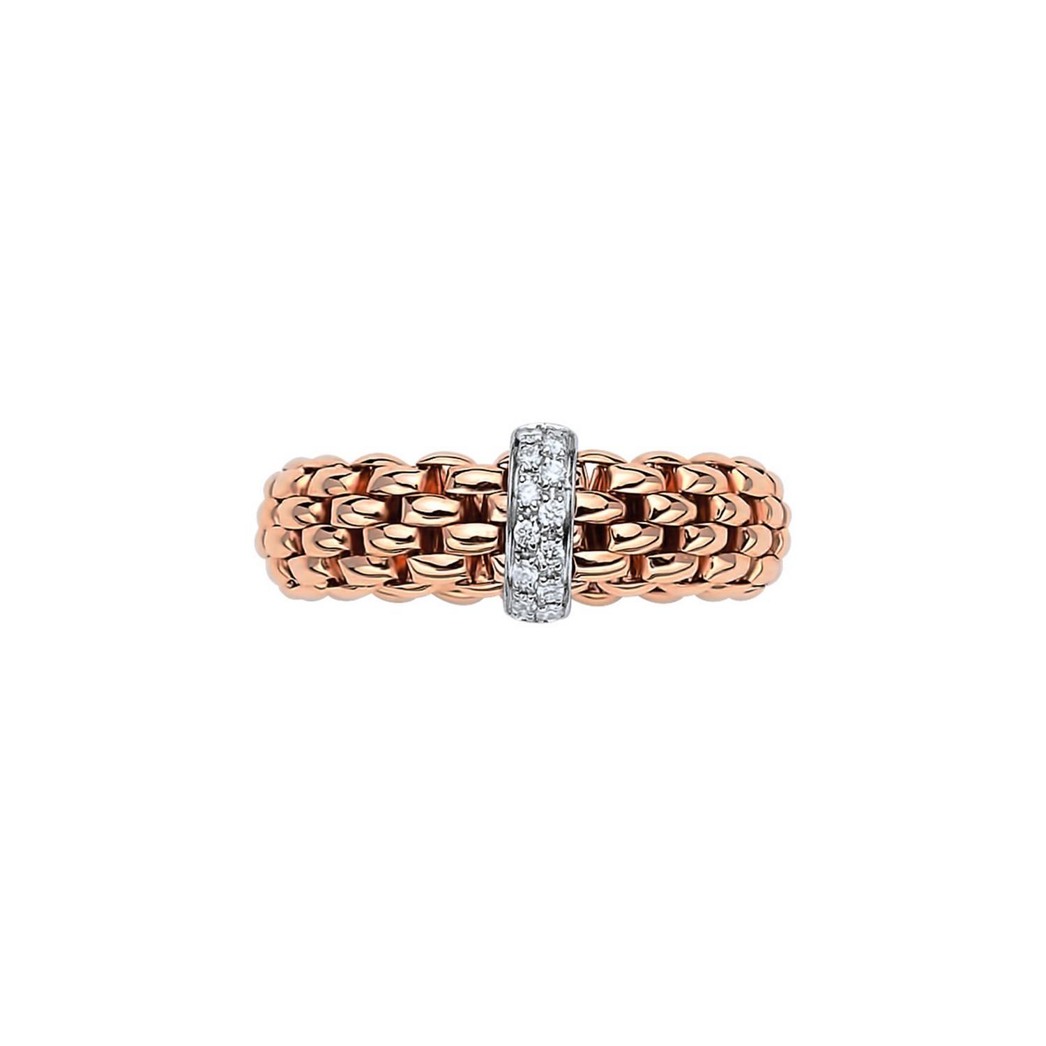 FOPE RING FLEX'IT VENDÔME MIT DIAMANTEN - AN559-BBRS-RW