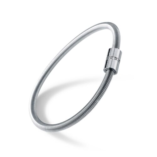 HUMPHREY DIAMANT ARMBAND MIT ELASTISCHER FEDER EDELSTAHL - DARFLEX-10XBT008-18